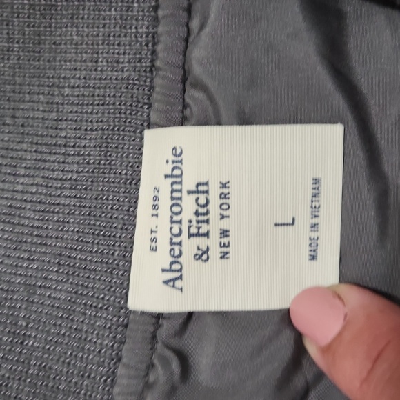 Abercrombie & Fitch Quilted Reversable Full Zip Womens Jacket Size Large - Picture 9 of 13
